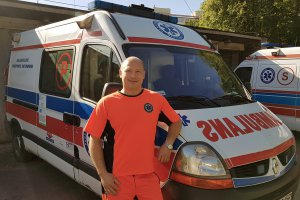 Tomasz Wyrobek ratownik